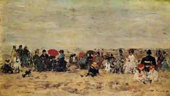 尤金 佈丹 The Beach at Trouville